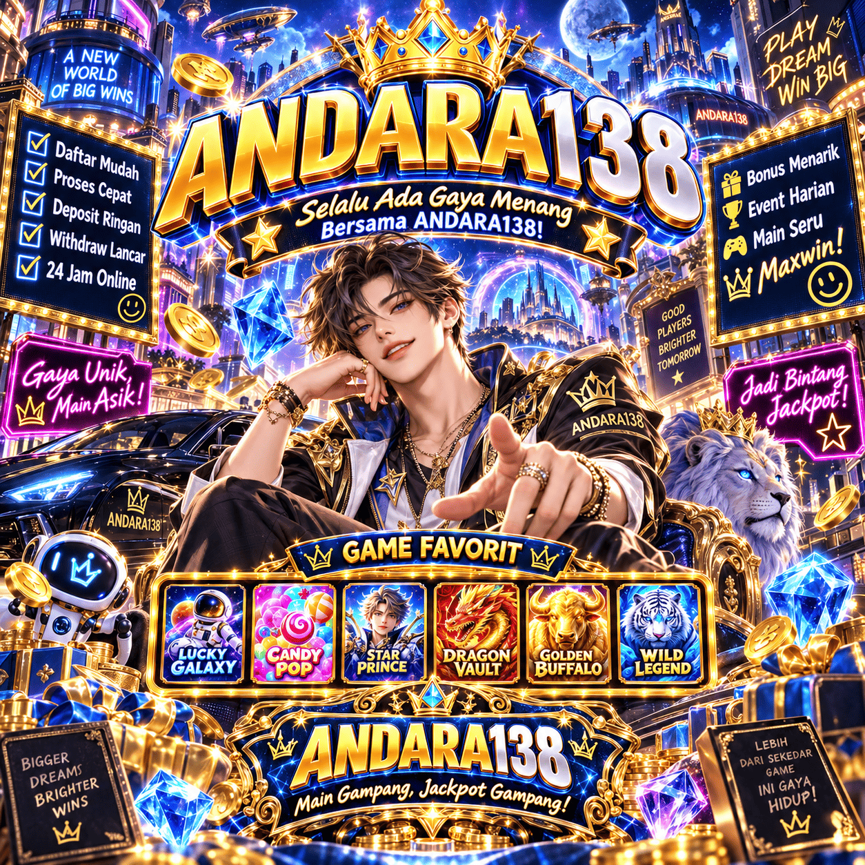 Banner ANDARA138 Cyber Blue